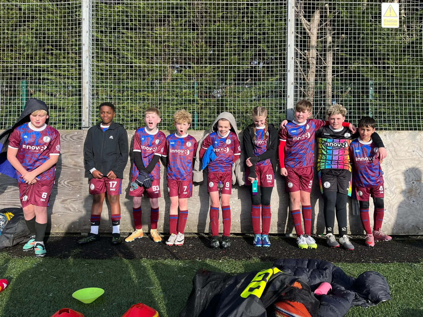Grassroots football team sponsored by Innov8 UK Group