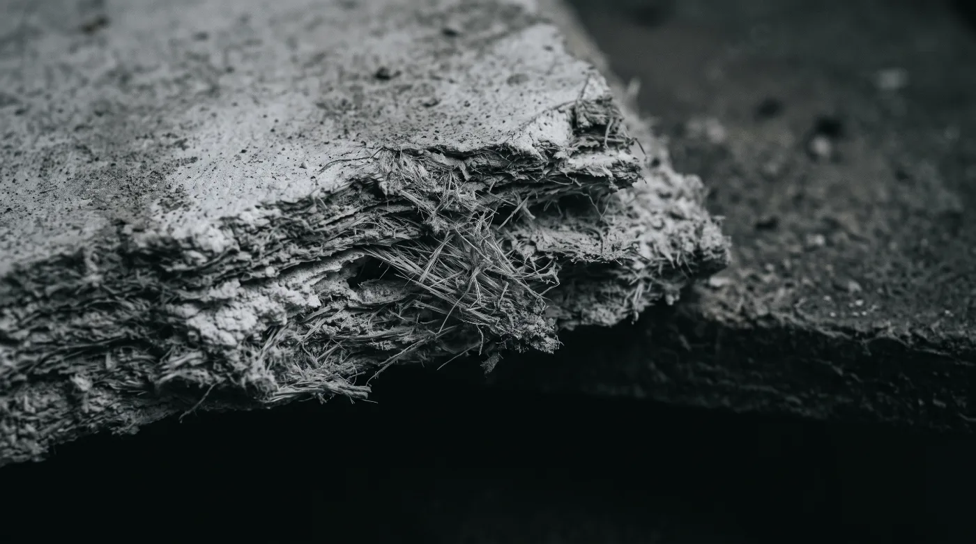 Asbestos insulation board (AIB) — what it looks like