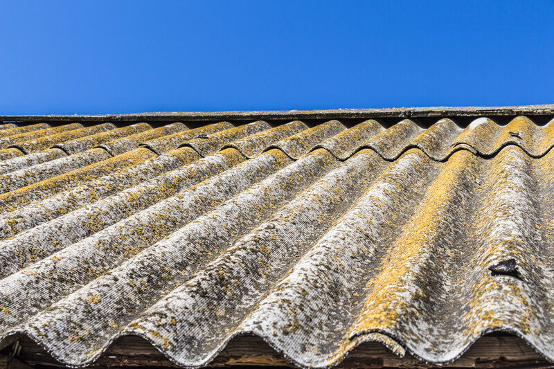Asbestos cement garage roof sheets
