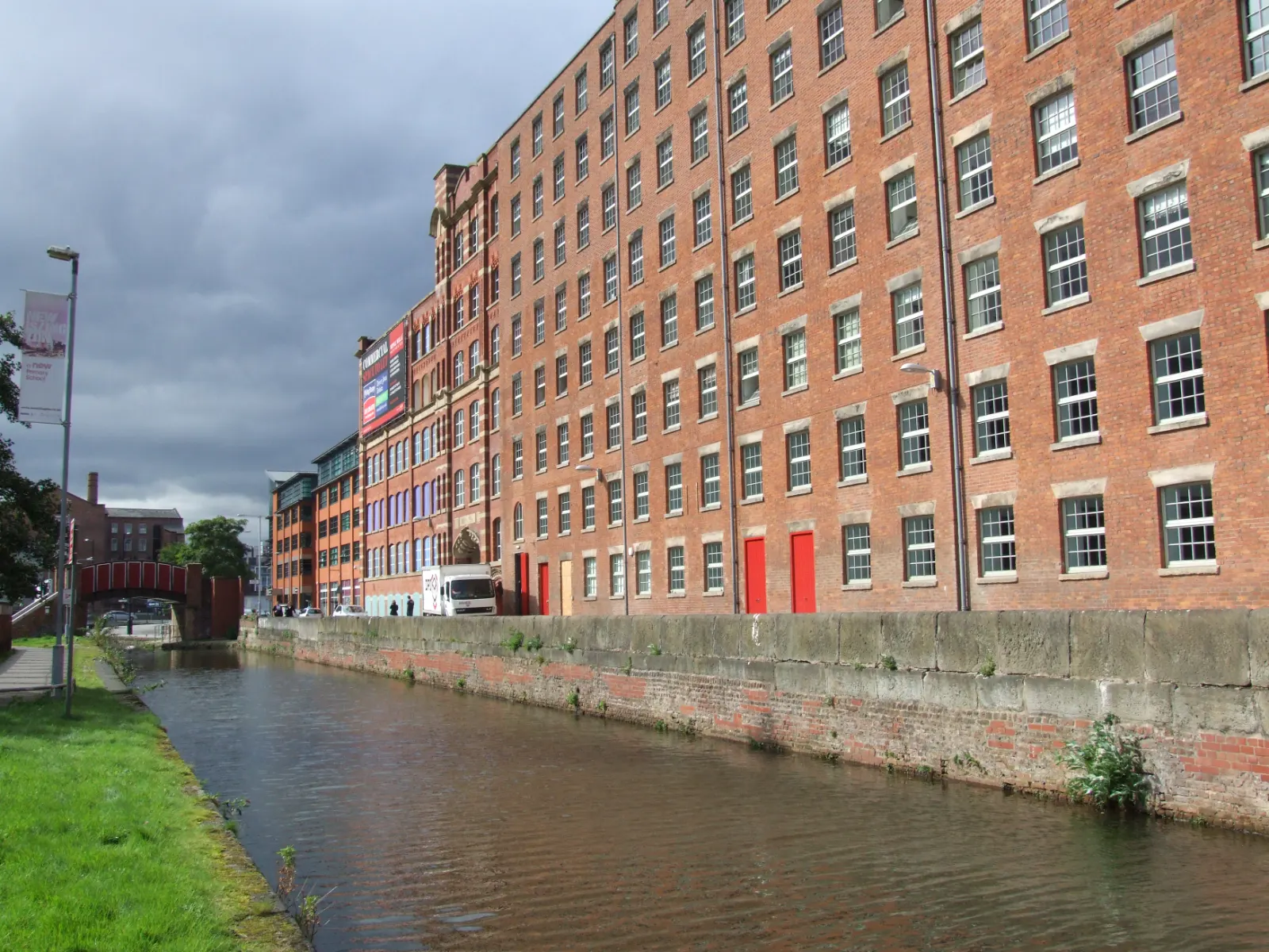 Former mill building of the type common across Oldham
