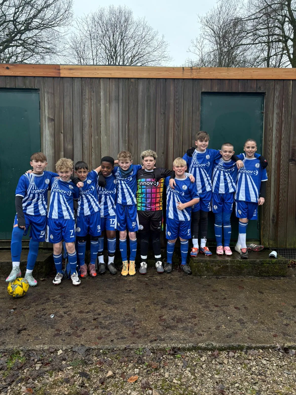 Chorley Wanderers FC in their new Innov8-sponsored kit