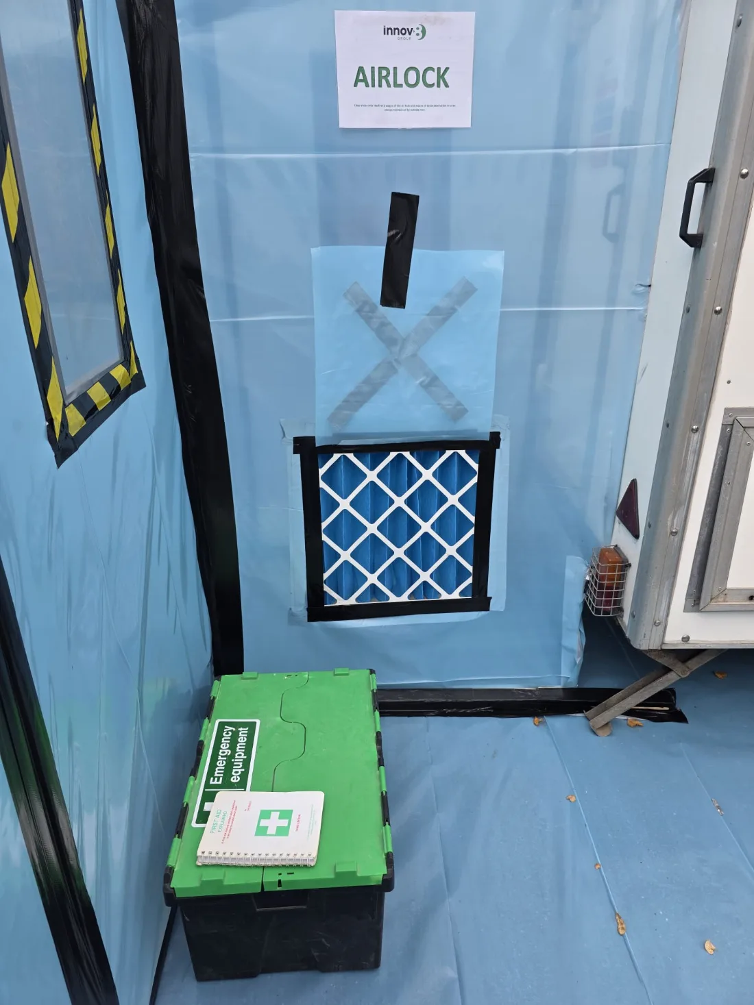 Innov8 UK Group licensed asbestos removal on site