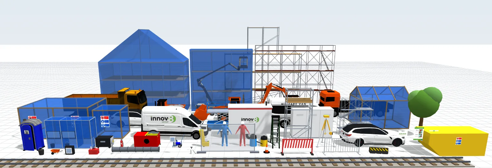 The Innov8 Asbestos Site Planner 3D component library