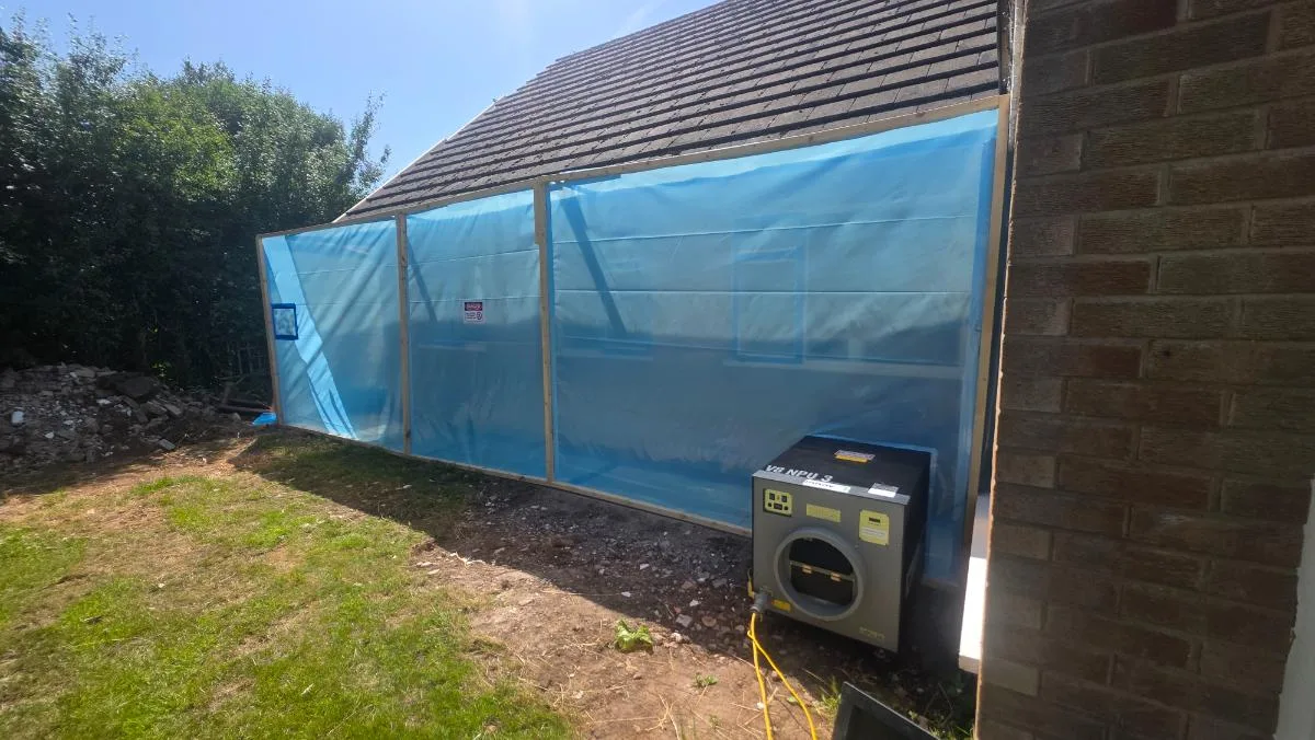 56 linear metres of AIB soffit board removed at Avondale — on-site photo 1 — Innov8 UK Group