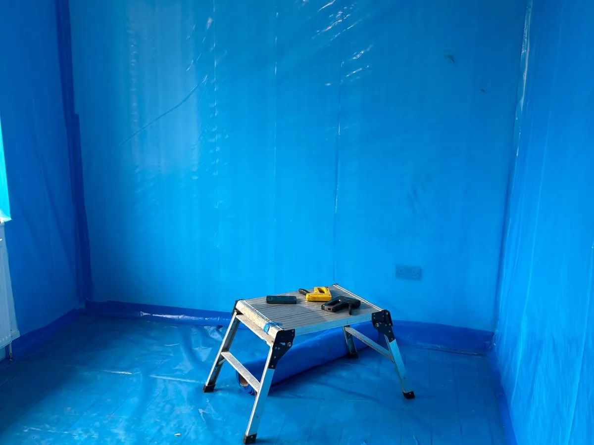 100m² of asbestos insulating board ceilings removed at Belhaven Road, Manchester — on-site photo 4 — Innov8 UK Group