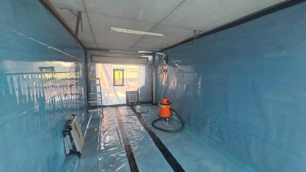 AIB ceiling & soffit removal at Drws y Coed — on-site photo 2 — Innov8 UK Group