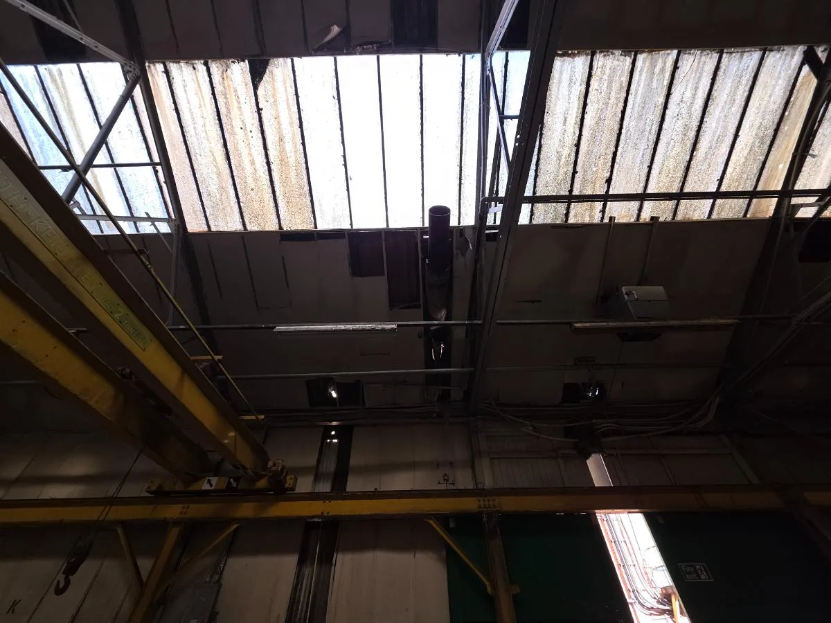 Insulation removal at Falcon Works, Shop 13 — on-site photo 2 — Innov8 UK Group