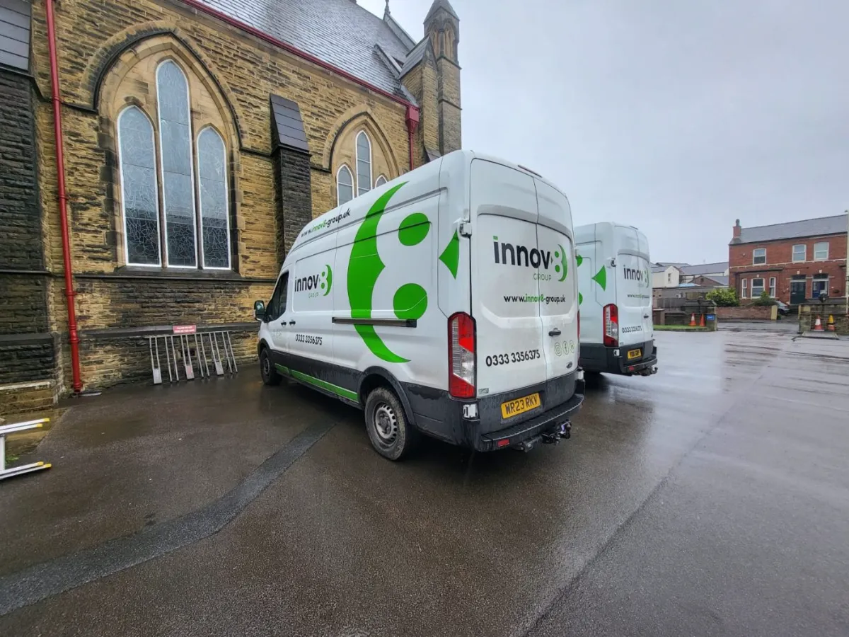 Viewing panel — Asbestos Pipe Lagging Removal, Methodist Church, Southport — Innov8 UK Group