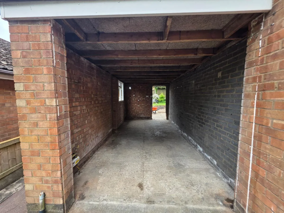 AIB garage ceiling panel removal, Robin Lane — on-site photo 6 — Innov8 UK Group