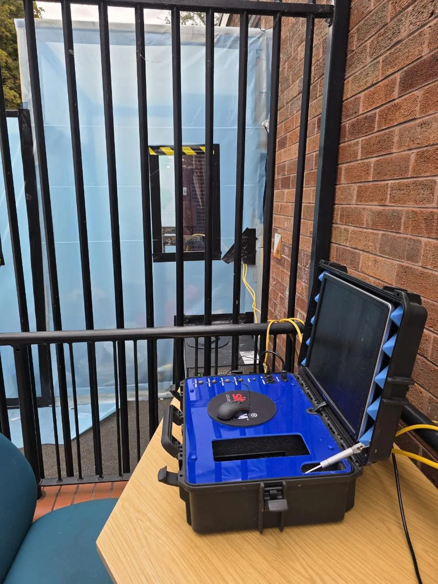AIB ceiling removal at St Mary’s West Derby Primary — on-site photo 1 — Innov8 UK Group