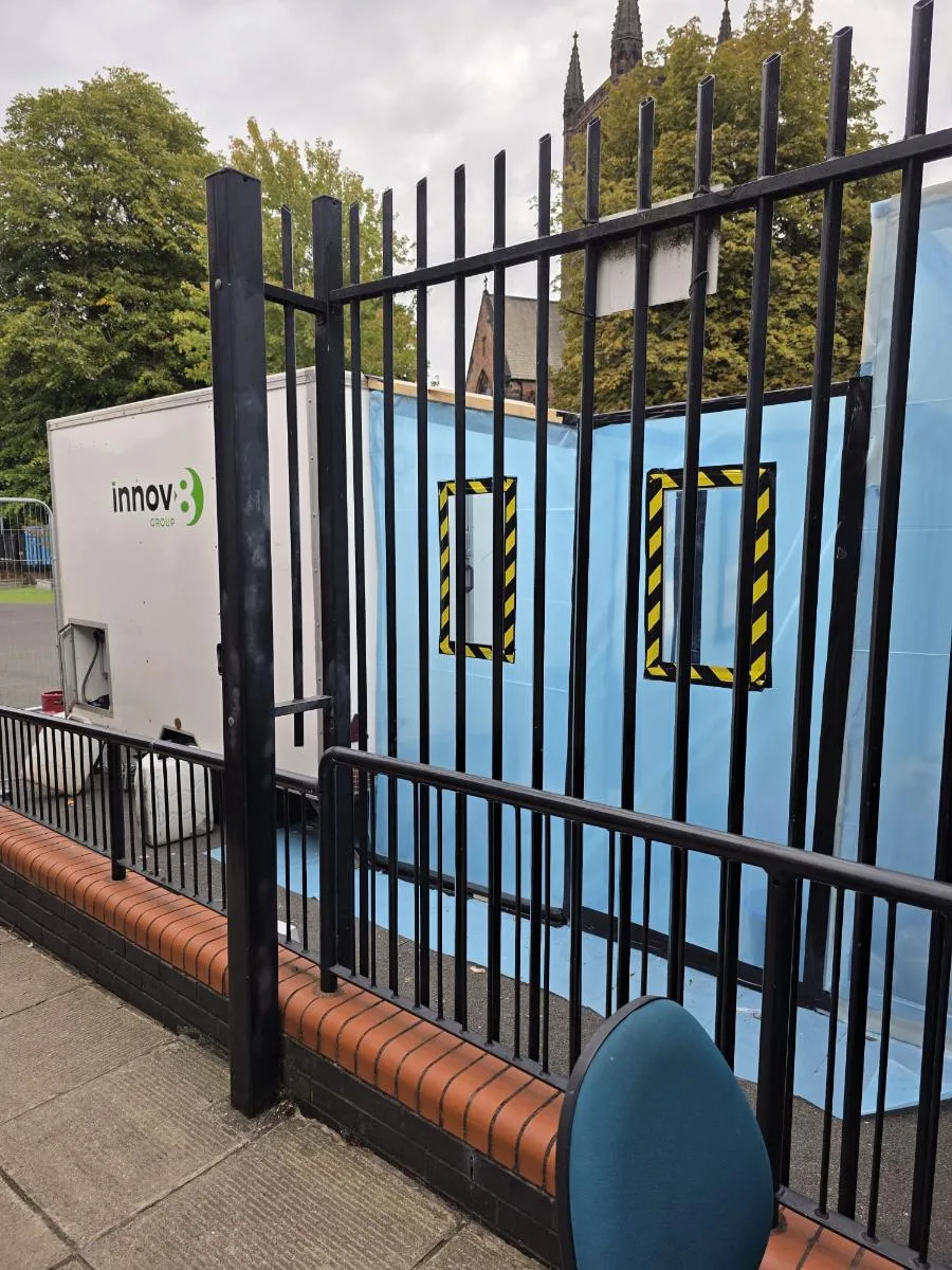 AIB ceiling removal at St Mary’s West Derby Primary — on-site photo 2 — Innov8 UK Group