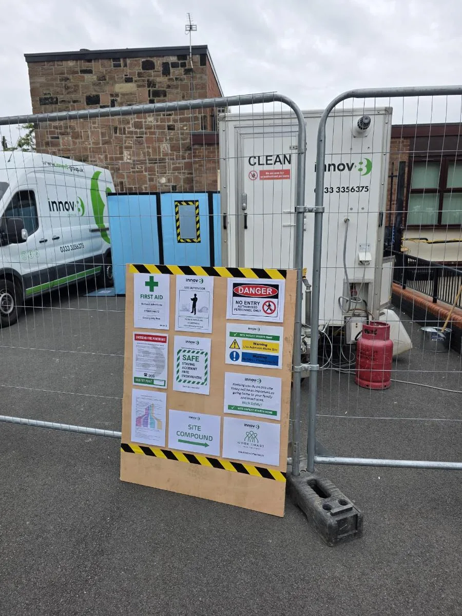 AIB ceiling removal at St Mary’s West Derby Primary — on-site photo 3 — Innov8 UK Group