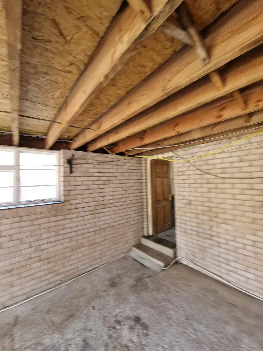 AIB garage ceiling panel removal, The Spinney — on-site photo 1 — Innov8 UK Group