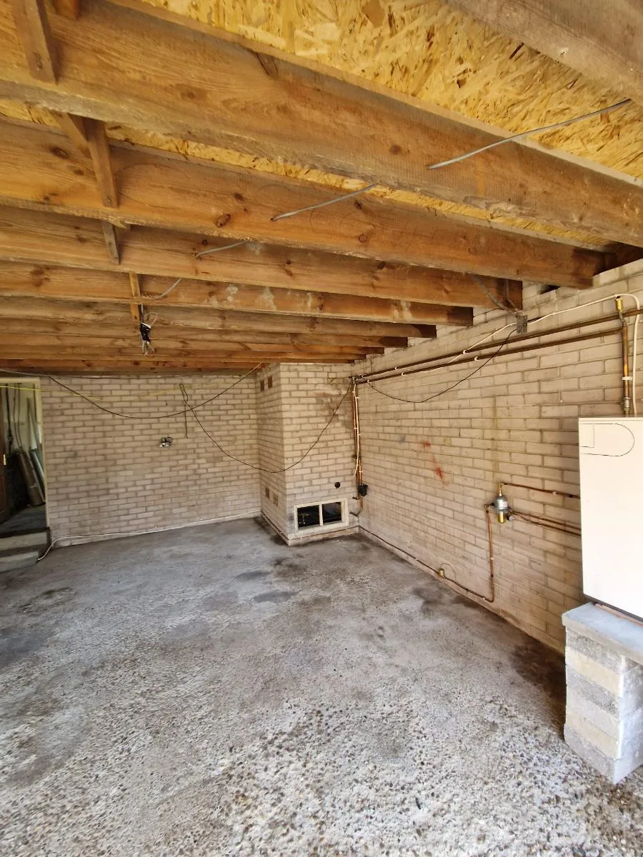 AIB garage ceiling panel removal, The Spinney — on-site photo 2 — Innov8 UK Group