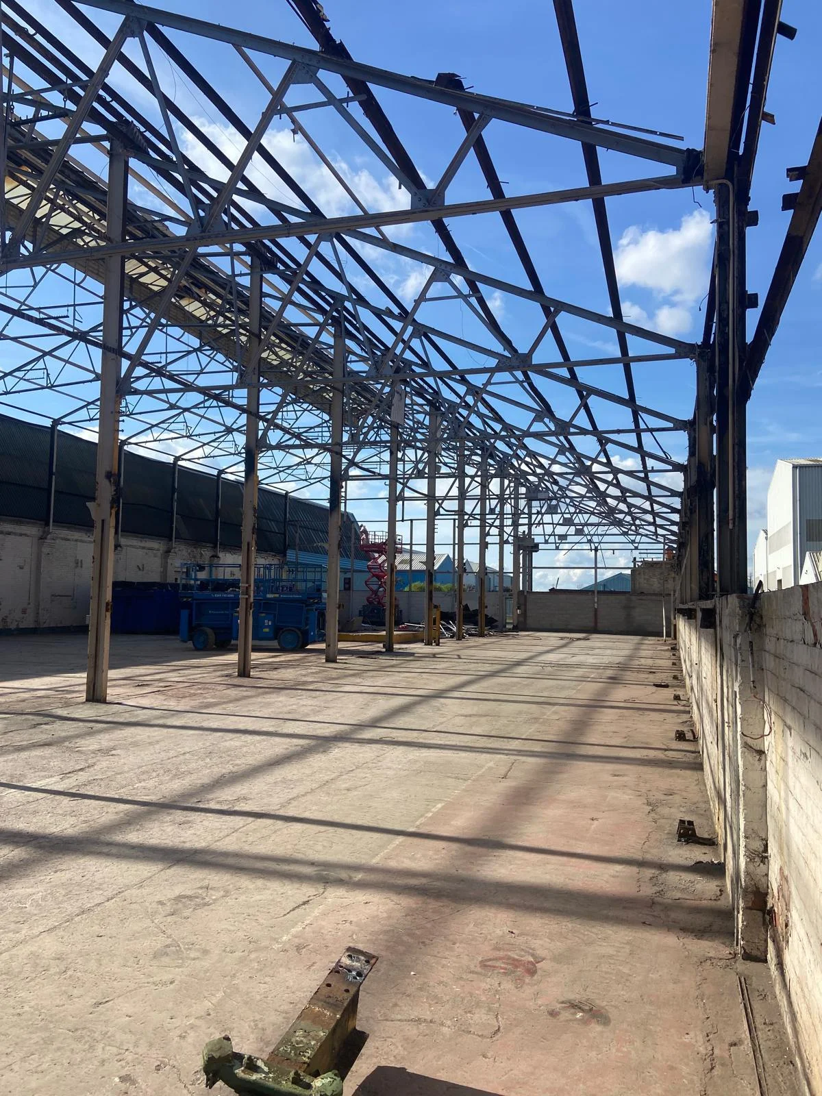 Internal strip-out back to shell